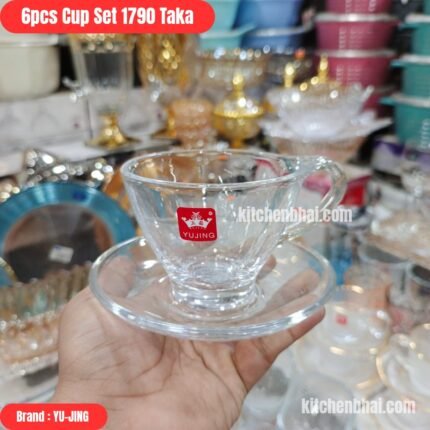 Clear Glass Cup Set, 6 Pcs Set – CCS-804