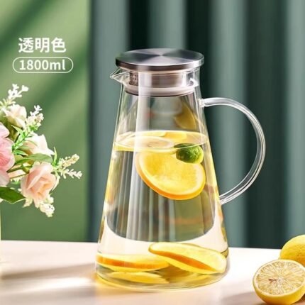 Borosilicate Glass Water Jug - 1.8 Liter