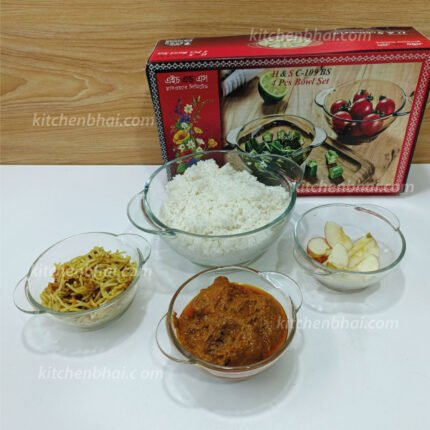 H&S 4 Pcs Oven Proof Round Serving Bowl Set