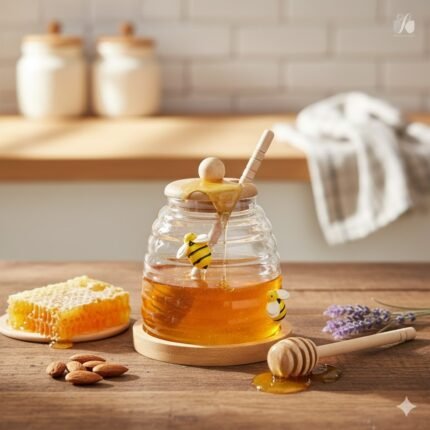 Glass Honey Jar 🍯